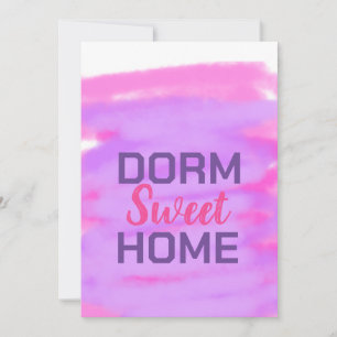 Cartes Pour Fêtes Annuelles Dormez doux dort texte aquarelle rose violet