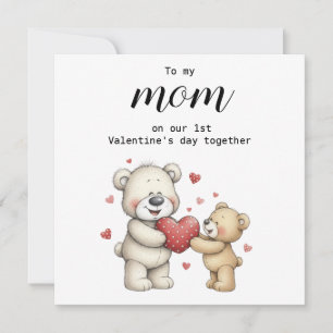 Cartes Pour Fêtes Annuelles Douce à ma maman pour notre 1er jour de la Saint-V