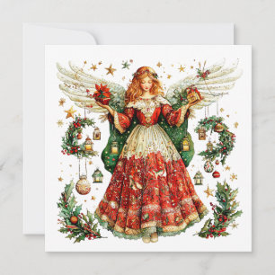Cartes Pour Fêtes Annuelles Douce Ange avec cadeaux de Noël