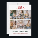 Cartes Pour Fêtes Annuelles Douce Arc Joyeux Noël 6 Grille de Photos Famille<br><div class="desc">Partagez votre joie avec une touche de fantaisie en utilisant ce modèle de multi-photos adorable avec un arc dessiné à la main. Personnalisez facilement avec vos clichés préférés et le nom de votre famille pour un look haut de gamme qui se démarque.</div>