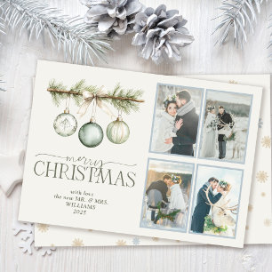 Cartes Pour Fêtes Annuelles Douce Noël Poussiéreuse Bleue Mariée Hiver