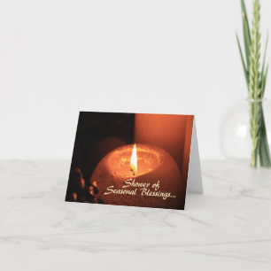 Cartes Pour Fêtes Annuelles Douche des Bénédictions Saisonnières....
