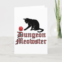 Doungeon Meowster Drôle RPG Chat avec dés
