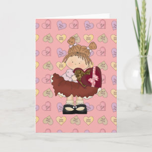 Cartes Pour Fêtes Annuelles doux chocolats valentine mignonne