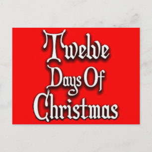 Cartes Pour Fêtes Annuelles Douze jours de Noël