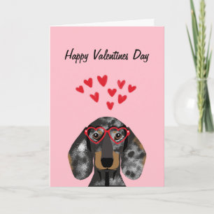 Cartes Pour Fêtes Annuelles Doxie Dachshund Valentines - Double dappy