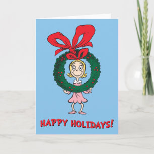 Cartes Pour Fêtes Annuelles Dr. Seuss   Cindy-Lou Who - Couronne