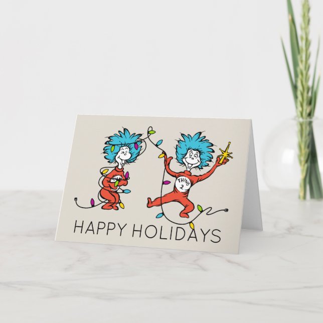 Cartes Pour Fêtes Annuelles Dr Seuss | Grinch | Chose Une Chose DeuxDanses (Devant)
