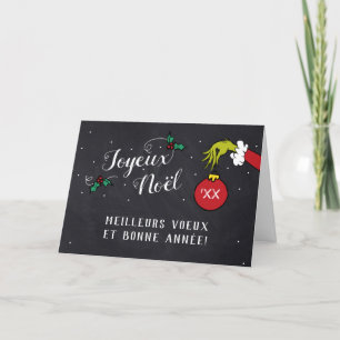 Cartes Pour Fêtes Annuelles Dr Seuss Grinch - Joyeux Noël
