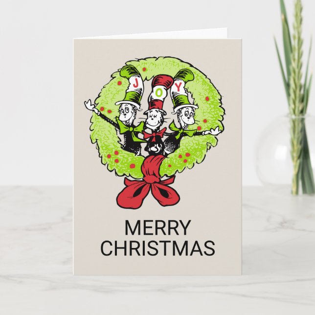 Cartes Pour Fêtes Annuelles Dr Seuss | Grinch | Who-ville Christmas Joy (Devant)