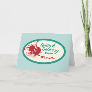 Cartes Pour Fêtes Annuelles Dr. Seuss Livraison du Grinch depuis Who-ville