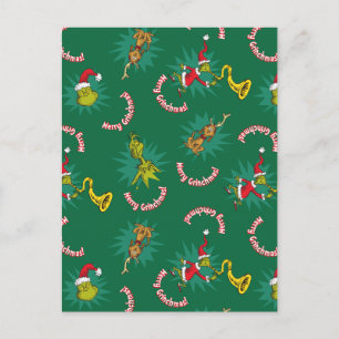 Cartes Pour Fêtes Annuelles Dr Seuss The Grinch Merry Grinchmas Motif