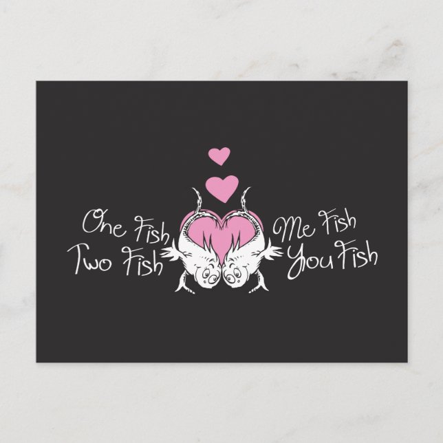 Cartes Pour Fêtes Annuelles Dr. Seuss Valentine | Un poisson deux poissons (Devant)