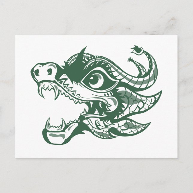 Cartes Pour Fêtes Annuelles dragon (Devant)