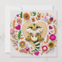 Dragon à poils romantique