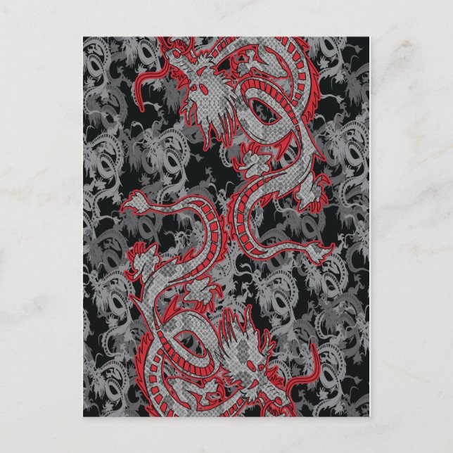 Cartes Pour Fêtes Annuelles Dragon chinois - Année du dragon (Devant)