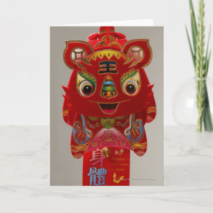 Cartes Pour Fêtes Annuelles Dragon chinois de New Year