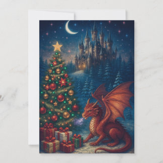 Cartes Pour Fêtes Annuelles Dragon Christmas Tree