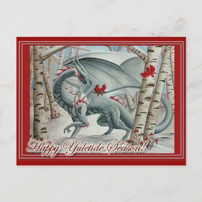Cartes Pour Fêtes Annuelles Dragon Christmas Yule Card (Devant)