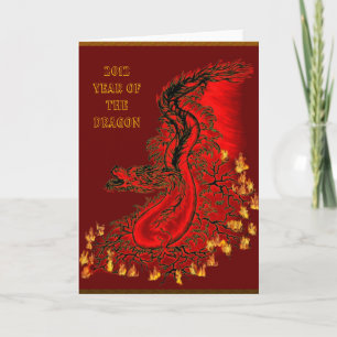 Cartes Pour Fêtes Annuelles Dragon de Chine 2012