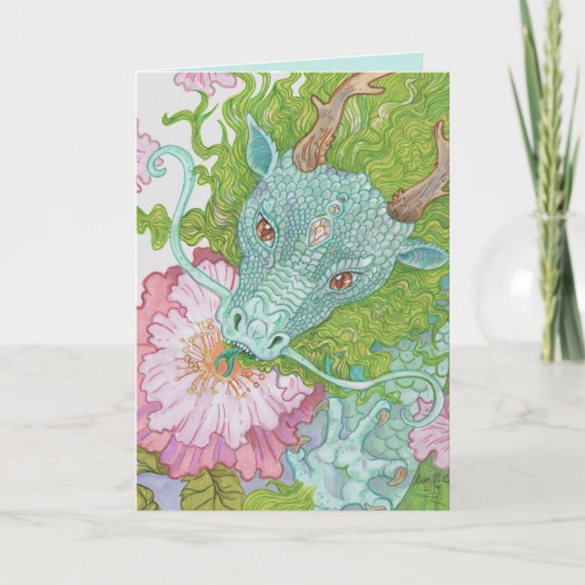 Cartes Pour Fêtes Annuelles Dragon de nectar (Devant)