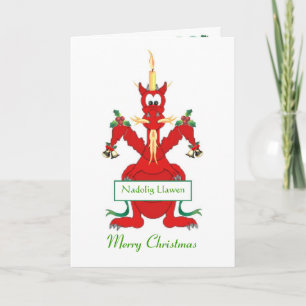 Cartes Pour Fêtes Annuelles Dragon de Noël