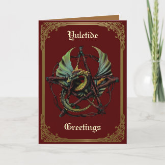 Cartes Pour Fêtes Annuelles Dragon de Noël
