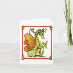 Cartes Pour Fêtes Annuelles Dragon de pain d'épices