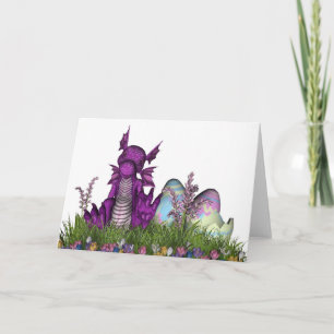 Cartes Pour Fêtes Annuelles Dragon de Pâques surprise
