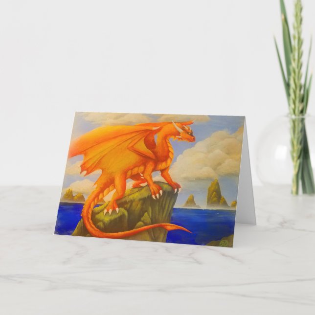Cartes Pour Fêtes Annuelles Dragon de Sunrise (Devant)