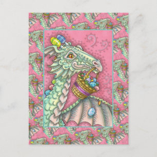 CARTES POUR FÊTES ANNUELLES DRAGON D'OEUF DE PÂQUES, IMAGINAIRE CUT