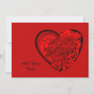 Cartes Pour Fêtes Annuelles Dragon Heart