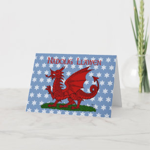 Cartes Pour Fêtes Annuelles Dragon rouge du Pays de Galles