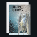 Cartes Pour Fêtes Annuelles Dragon Winter Scène Neige Joyeuses Vacances<br><div class="desc">Ce design a été créé par art numérique et peut être personnalisé dans la zone fournie par le changement de la photo et/ou du texte. Vous pouvez également le customiser en choisissant l'option cliquer pour customiser une autre option et supprimer ou modifier la couleur de l'arrière - plan, ajouter du...</div>