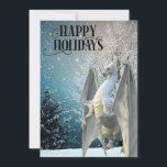 Cartes Pour Fêtes Annuelles Dragon Winter Scène Neige Joyeuses Vacances<br><div class="desc">Ce design a été créé par art numérique et peut être personnalisé dans la zone fournie par le changement de la photo et/ou du texte. Vous pouvez également le customiser en choisissant l'option cliquer pour customiser une autre option et supprimer ou modifier la couleur de l'arrière - plan, ajouter du...</div>