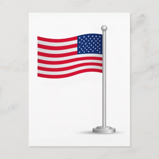 Cartes Pour Fêtes Annuelles drapeau américain (Devant)