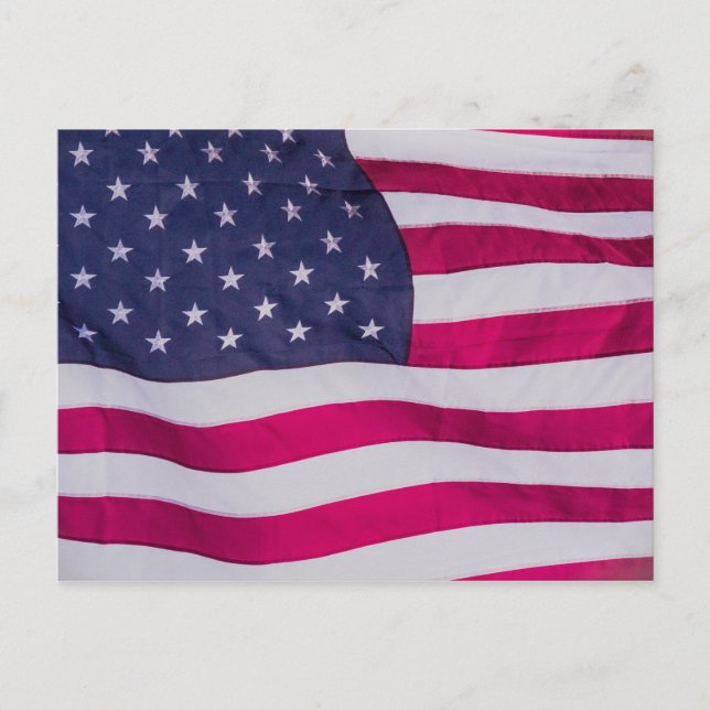 Cartes Pour Fêtes Annuelles Drapeau Américain (Devant)