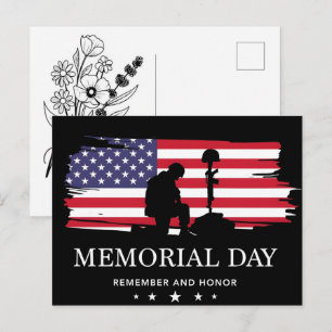 Cartes Pour Fêtes Annuelles Drapeau américain de la fête des morts pour les cé