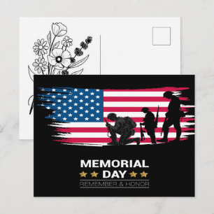 Cartes Pour Fêtes Annuelles Drapeau américain de la fête des morts pour les cé