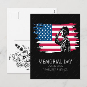 Cartes Pour Fêtes Annuelles Drapeau américain de la fête des morts pour les cé