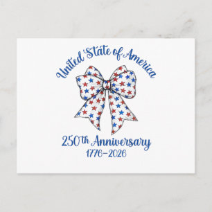 Cartes Pour Fêtes Annuelles Drapeau américain du 4 juillet vintage 250 ans 177