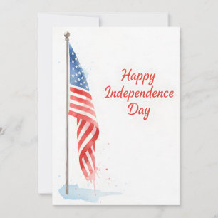 Cartes Pour Fêtes Annuelles Drapeau Américain Joyeuse Fête de l'Indépendance A