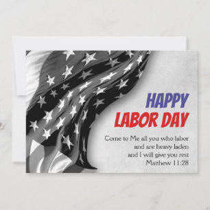 Cartes Pour Fêtes Annuelles Drapeau américain patriotique personnalisé JOURNÉE
