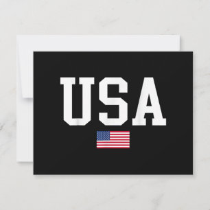 Cartes Pour Fêtes Annuelles Drapeau américain patriotique USA pour hommes femm