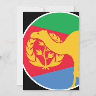 Cartes Pour Fêtes Annuelles Drapeau animal national érythréen Dromedan