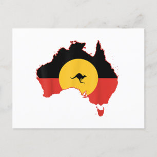 Cartes Pour Fêtes Annuelles Drapeau autochtone T Chemise Australie Drapeau cad