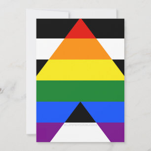 Cartes Pour Fêtes Annuelles Drapeau d'allié straight de SlipperyJoe, arc-en-ci