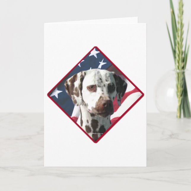 Cartes Pour Fêtes Annuelles Drapeau dalmate 2 (Devant)
