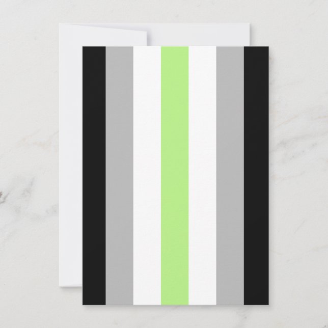 Cartes Pour Fêtes Annuelles Drapeau de fierté agender (Devant)