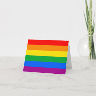 Cartes Pour Fêtes Annuelles Drapeau de fierté arc-en-ciel LGBTQ+